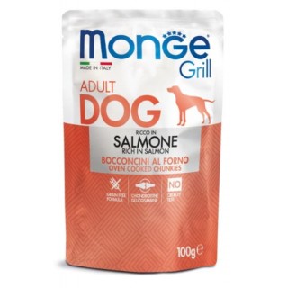 Monge Dog Grill для собак с лососем 100г*24шт