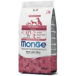 Monge Dog Speciality Line Monoprotein All Breeds Beef and Rice для взрослых собак всех пород, из говядины с рисом
