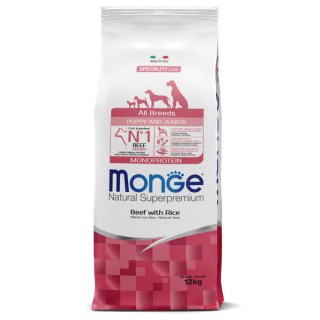 Monge Dog Speciality Line Monoprotein Puppy & Junior корм для щенков всех пород, из говядины с рисом 12кг