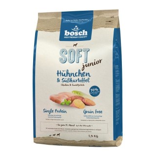 Bosch SOFT Plus Junior - Chicken & Sweet Potato ( для щенков с чувствительным пищеварением, склонных к аллергии и пищевой непереносимости с Цыпленком и Бататом)