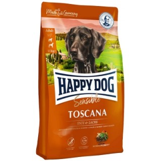 Happy Dog Supreme Sensible Toscana (корм для кастрированных собак, для профилактики полноты, с уткой и лососем)