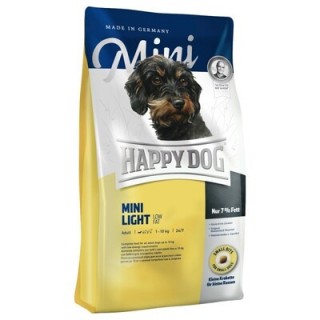 Happy Dog Supreme Mini Light (корм для взрослых собак мелких пород с избыточным весом, с лососем и ягненком)