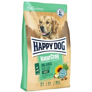 Happy Dog NaturCroq Balance (корм для взрослых собак всех пород, с птицей, творогом и шпинатом)