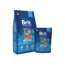 Brit Premium Cat Kitten (сухой корм с курицей в лососевом соусе для котят)