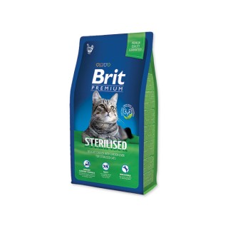 Brit Premium Cat Sterilised (сухой корм с курицей в соусе из куриной печени для кострир. котов и стерил. кошек)