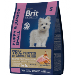 Brit Premium Dog Puppy and Junior Small для щенков и молодых собак мелких пород, Курица