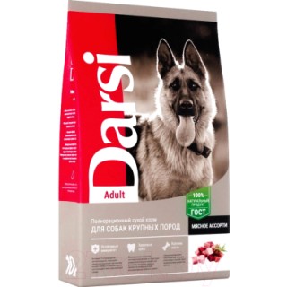 Darsi Adult Мясное ассорти (сухой корм для взрослых собак крупных пород)
