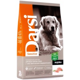 Darsi Sensitive (сухой корм для взрослых собак с чувствительным пищеварением с индейкой)