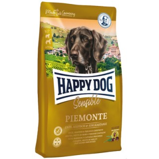 Happy Dog Supreme Sensible Piemonte (беззерновой корм для собак с чувств. пищеварением, с уткой и рыбой)