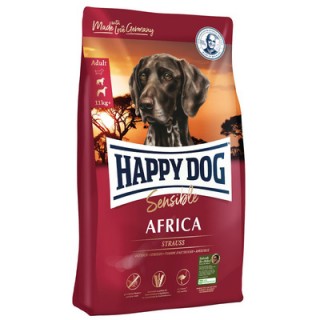 Happy Dog Supreme Sensible Africa (беззерновой корм для взрослых собак весом от 11 кг с пищ. непереносимостью, со страусом)