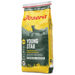 Josera YoungStar (Junior 25/13) беззерновой корм для щенков  и молодых собак с мясом дом.птицы 28% и картофелем