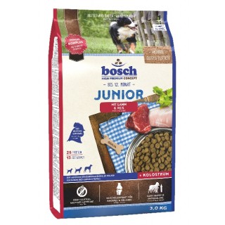 Bosch Junior Lamb and Rice (для щенков с чувствительным пищеварением, ягненок с рисом)