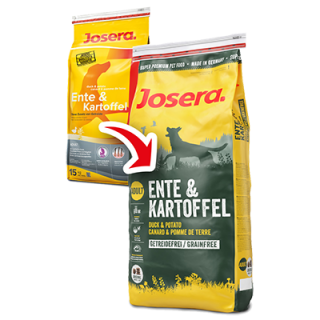 Josera Ente & Kartoffel (гипоалергенный сухой корм без злаков для взрослых собак, утка с картофелем)